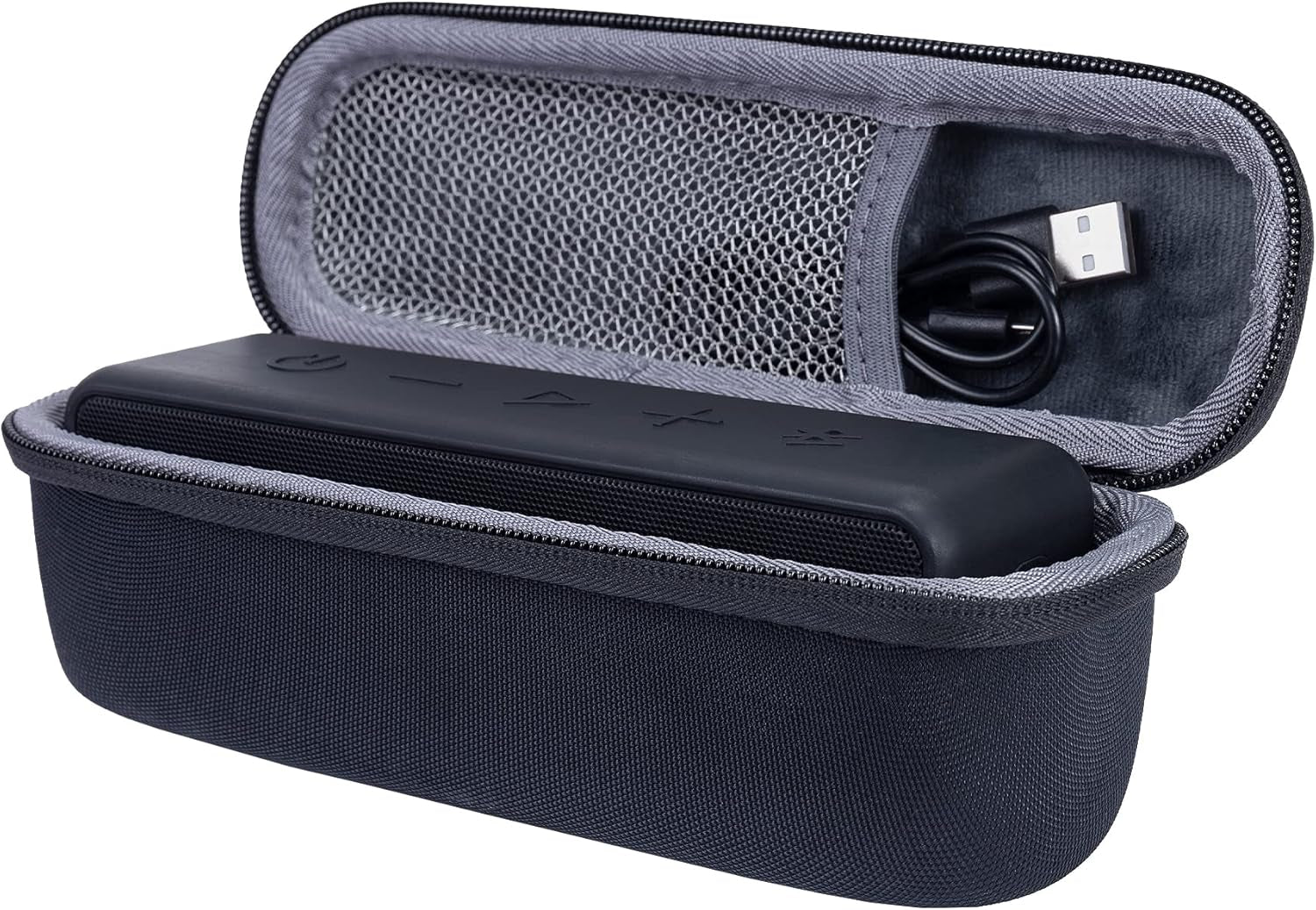 Hard Case Replacement for Anker Soundcore/Soundcore 2 / Motion B Portable Outdoor Sports Bluetooth Speaker (Black)
