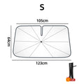 SunShield 360 – Rotatable Umbrella-Style Car Windshield Sunshade with UV & Heat Protection
