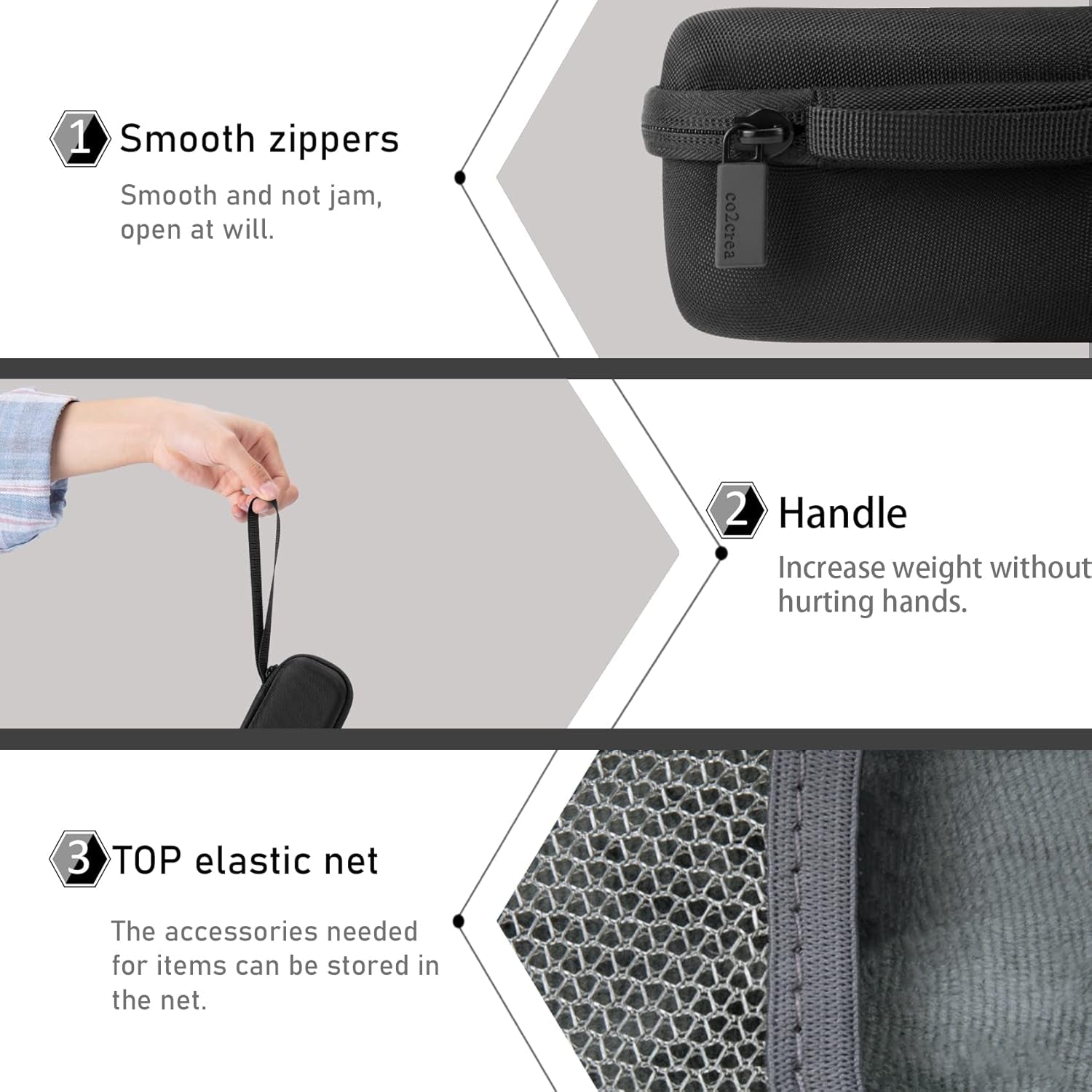 Hard Case Replacement for Anker Soundcore/Soundcore 2 / Motion B Portable Outdoor Sports Bluetooth Speaker (Black)